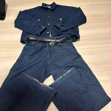 JOURNAL STANDARD 다크 네이비 데님 셋업