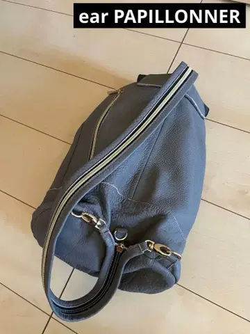 천연 가죽 ear PAPILLONNER 빅 태슬 3WAY 가죽 백팩 경량