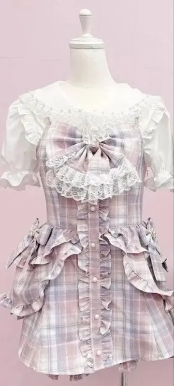 Ank Rouge 리본 프릴 셋업