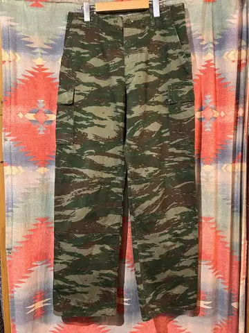 그리스군 실물 리자드 카모플라주 카고 팬츠 sizeW32 밀리터리
