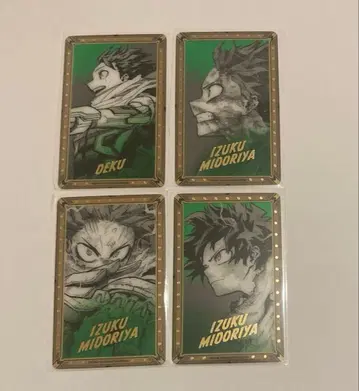 1 히로아카전 원화전 금박 클리어 카드 미도리야 이즈쿠 4종 컴플리트