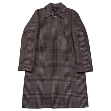 A.P.C. 글렌체크 울 스텐카라 코트