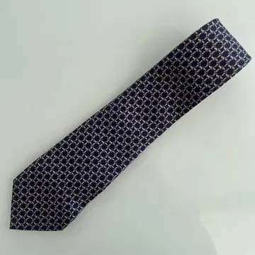 Salvatore Ferragamo 남성용 넥타이 네이비 새상품급