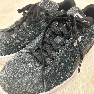 PUMA 스웨이드 빈티지 그레이 24.5cm 헤어 리스웨이드