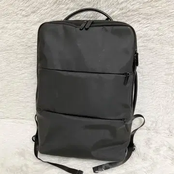 제로 할리버튼 천연 가죽 레더 비즈니스 백팩 블랙 가방