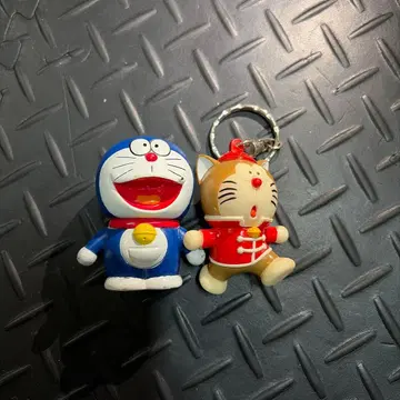 도라에몽 고양이형 로봇 쇼와 레트로 키링