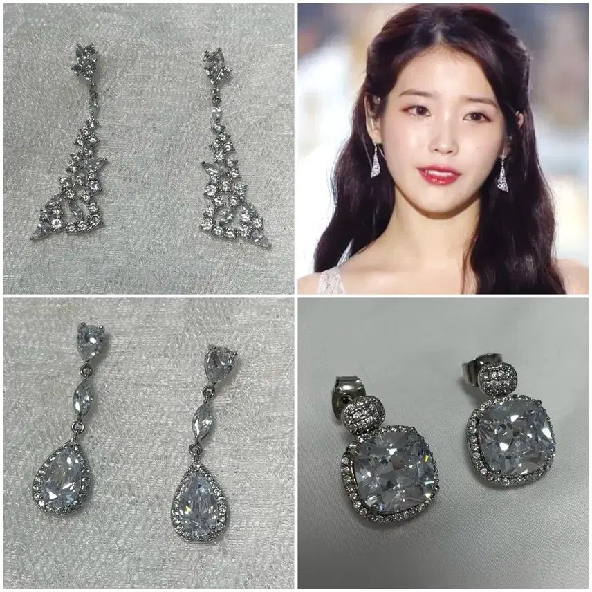 新製品）シルバーイヤリング3ペアアイユイヤリング樹脂イヤリング