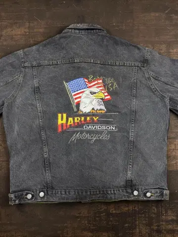 80s USA Harley Davidson 데님 자켓 70507
