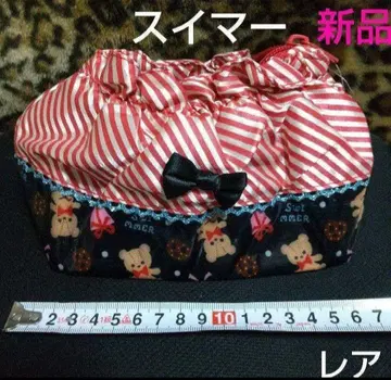 SWIMMER 레어 스위머 파우치 스위머 굿즈 베어 레트로 파우치