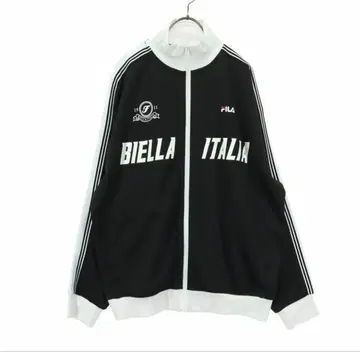 [새상품급/바이컬러] FILA 휠라 트랙 자켓 L 블랙 x 화이트