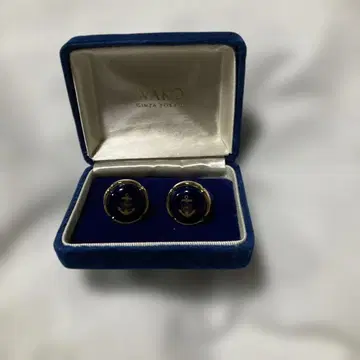 WAKO 네이비 앵커 커프링크스