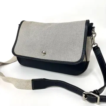 MACKINTOSH LONDON 가죽 x 캔버스 숄더백