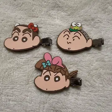 짱구는 못말려(크레용 신짱) 산리오 헤어 클립 컬렉션