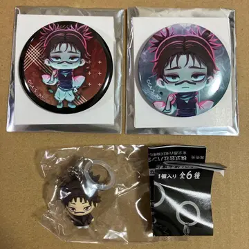 주술회전 트레이딩 캔뱃지 메지루시 액세서리 쵸소우