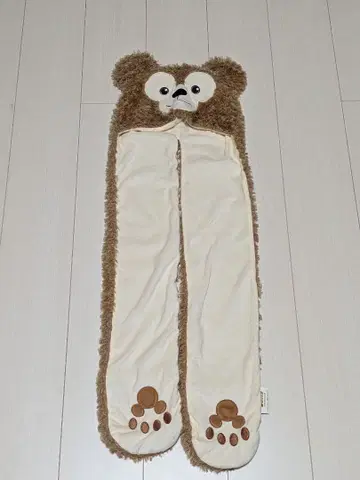 홍콩 디즈니 더피 후드 부착 머플러