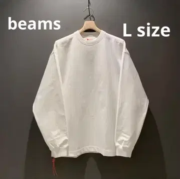 [ 새상품 ] beams Japan 빔즈 헤비 웨이트 롱T 화이트 L