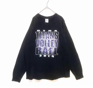 [ 레어 ] 2014년 TITANS 배구 롱T 블랙 L 길단 구제 의류