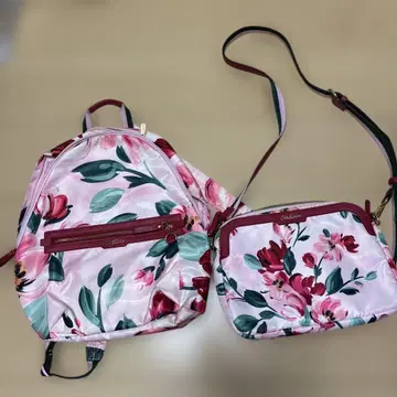 캐스 키드슨 꽃무늬 백팩 숄더백 세트