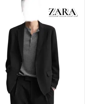 [새상품급] ZARA RELAXED FIT 자켓 블랙 L 남성용