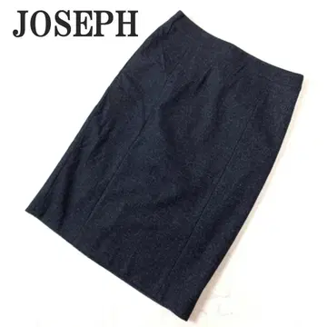 JOSEPH 조셉 타이트 스커트 블랙 울 블랙 36 C5383