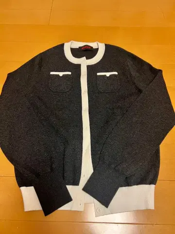 미사용 새상품 CABaN 바이컬러 가디건