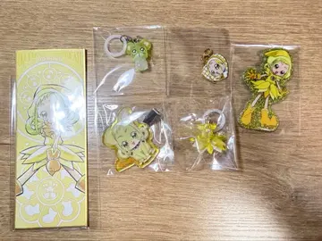 오쟈마녀 도레미 모모코 메지루시 헤어핀 색지 참 스티커 세트