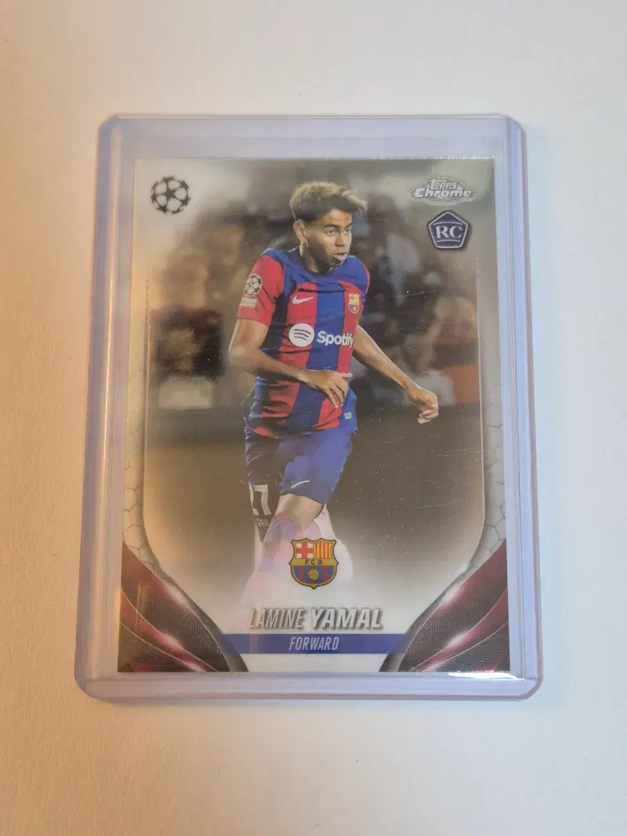 바르셀로나 라민 야말 루키 탑스 크롬 카드