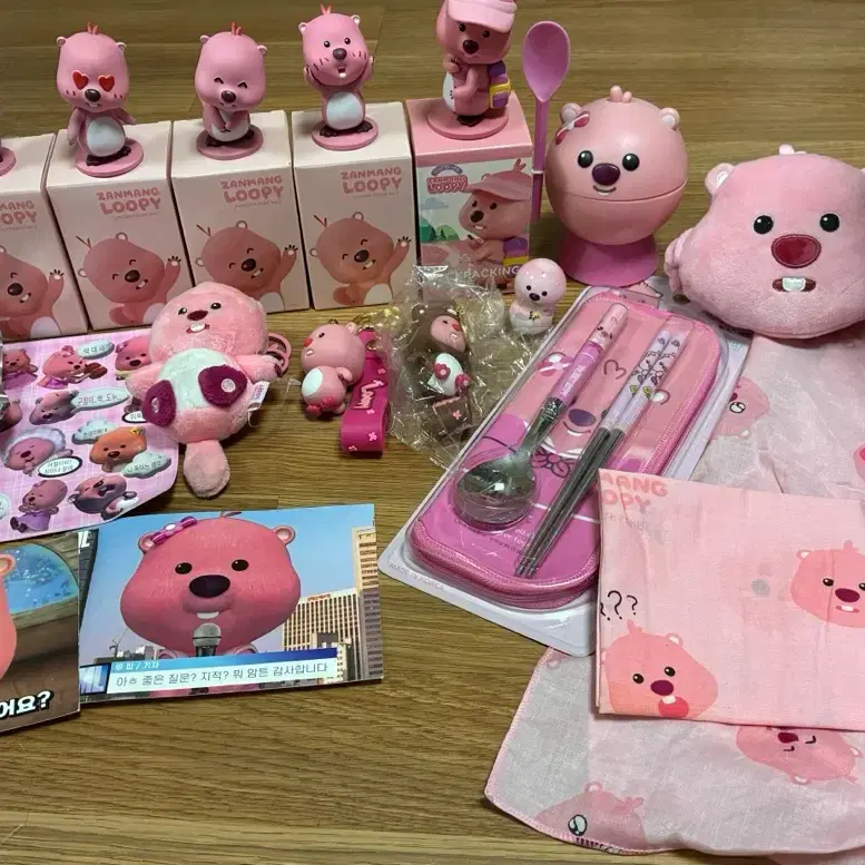 잔망루피 피규어 인형 굿즈 세트