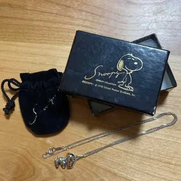 스누피 실버 펜던트 목걸이