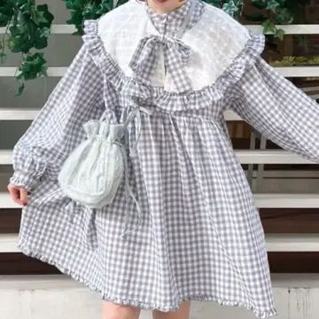 merryjenny 깅엄 2way 미니 원피스