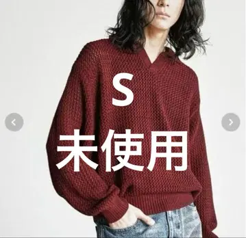 [WYM] LOW GAUGE MESH KNIT POLO 와인 레드