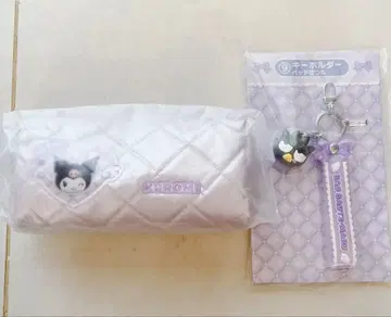 산리오 캐릭터즈 뽑기 쿠로미 파우치 배드바츠마루 키링