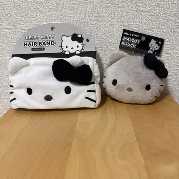 키티 헤어밴드 & 마스코트 파우치