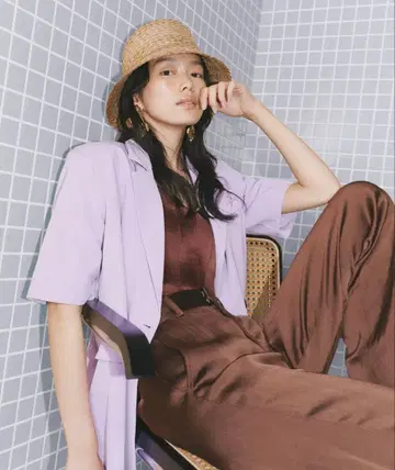 24년 모델 컨디션 최상 인기 CA4LA JIGUZAGU 햇 밀짚모자