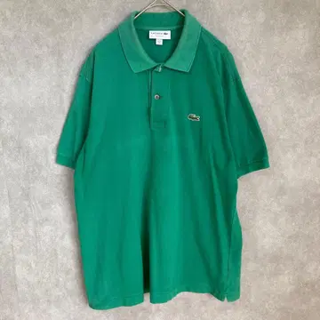 LACOSTE 클래식 핏 피케 셔츠 US M 그린