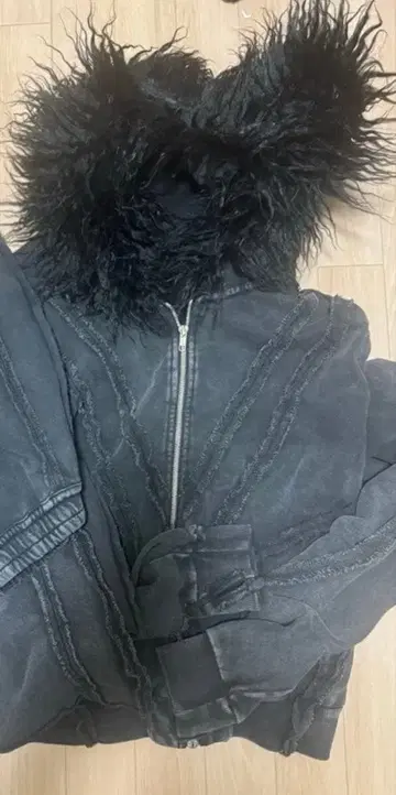 FILTH DISTRESSED ZIP UP HOODIE