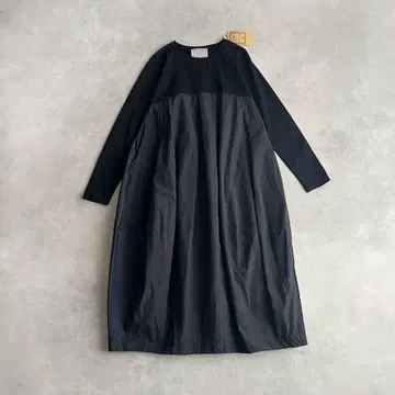 택 포함 BEARDSLEY 말 원피스 0 블랙 비어즐리 롱