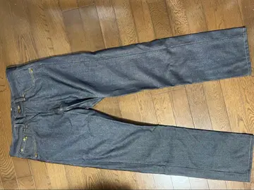 les six 울 데님 팬츠