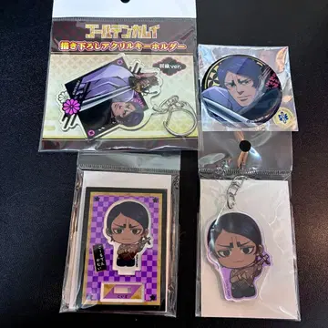 골든 카무이 코이토 아크릴 스탠드, 아크릴 키링, 배지 4종 세트