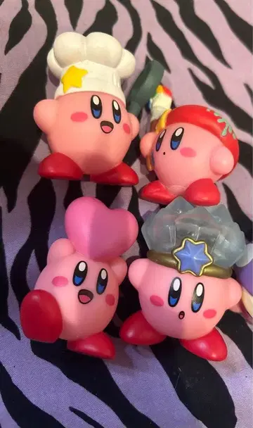 커비 피규어 4개 세트