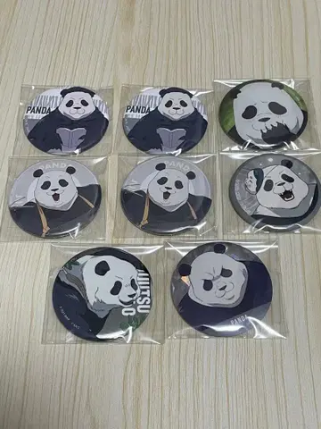 주술회전 팬더 캔뱃지 세트