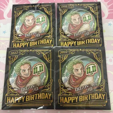 원피스 조로 캔뱃지 2022년 생일 캔뱃지 세트