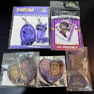 골든 카무이 코이토 아크릴 키링, 아크릴 스탠드, 배지 5종 세트