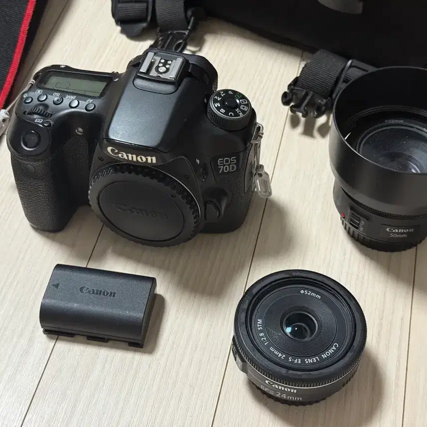 캐논 EOS 70D 카메라 + 렌즈 2개 (급처)
