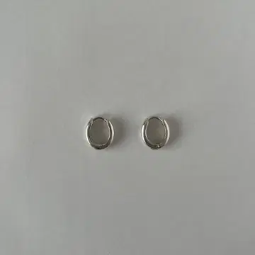 실버 925 후프 귀걸이