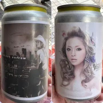 하마사키 아유미 라벨 캔 2개 세트 산토리