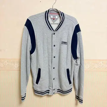 TOMMY JEANS 그레이, 겉옷 가디건, 남성용 S