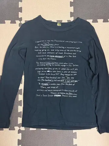 [ Jerzees ] 그래픽 롱 T y2k 그런지