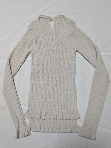 CITEN 시텐 랜덤 리브 V넥 탑 니트