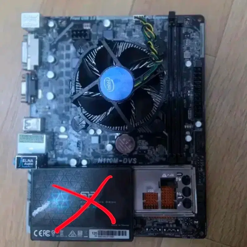 ASRock H110M-DVS 메인보드 + i3 6100